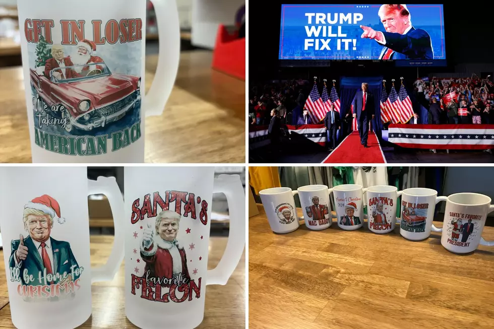 Christmas Presents are Ready to Be Sold at Trump HQ in Red Lodge
