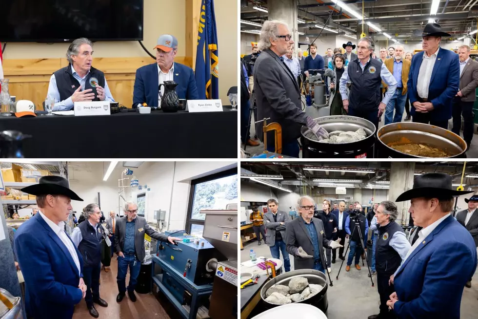 Burgum and Zinke in Butte Talking Russian Palladium Tariffs